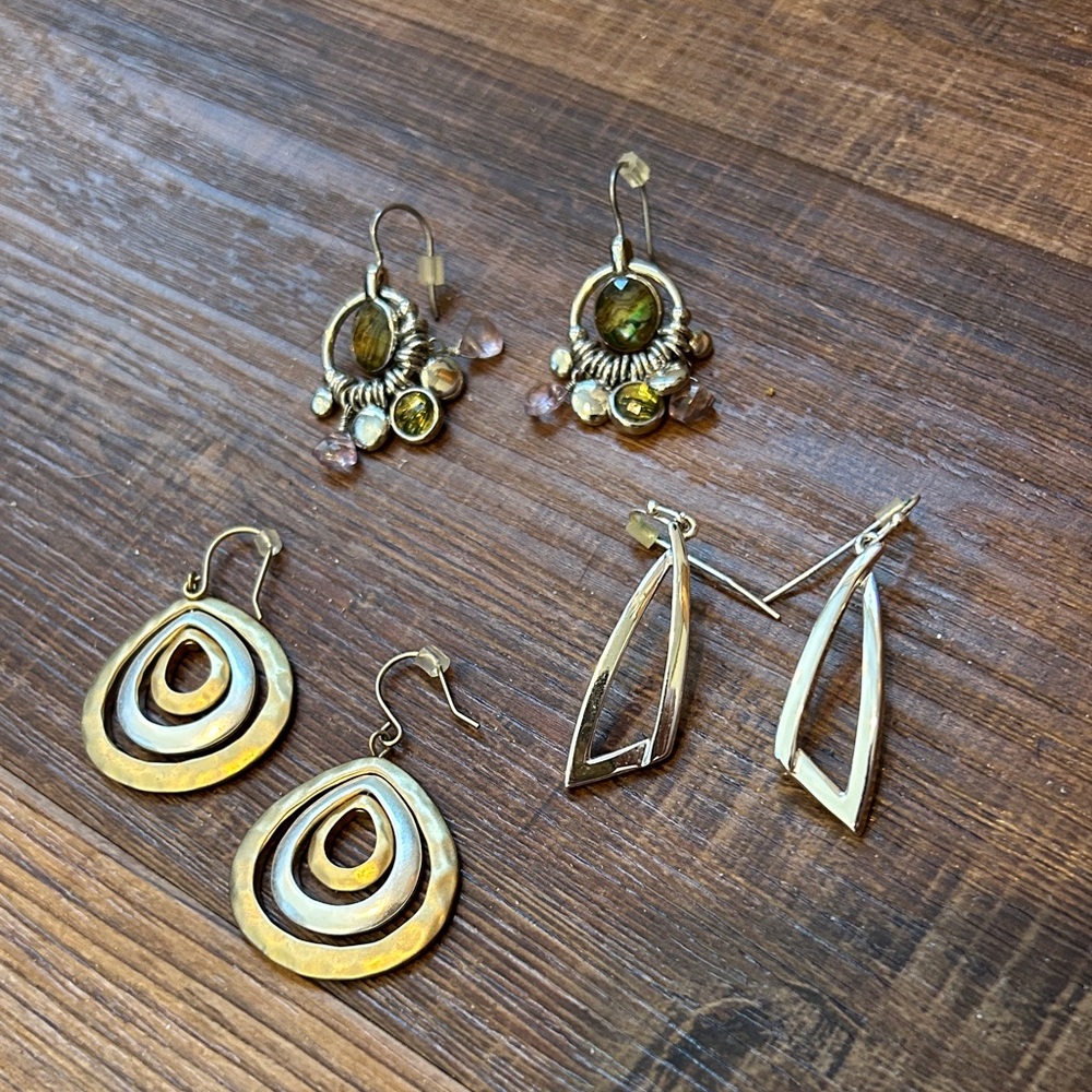 Gold-Tone Multi Pair Earring Set - Women's Fashion Jewelry